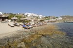 Agios Ioannis Beach - Mykonos Beach with umbrellas facilities